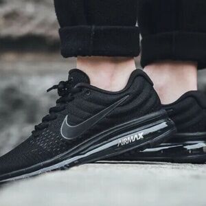 Nike WMNS Air Max 2017 Triple Black Sneakers Shoes 849560-004 Women Size…